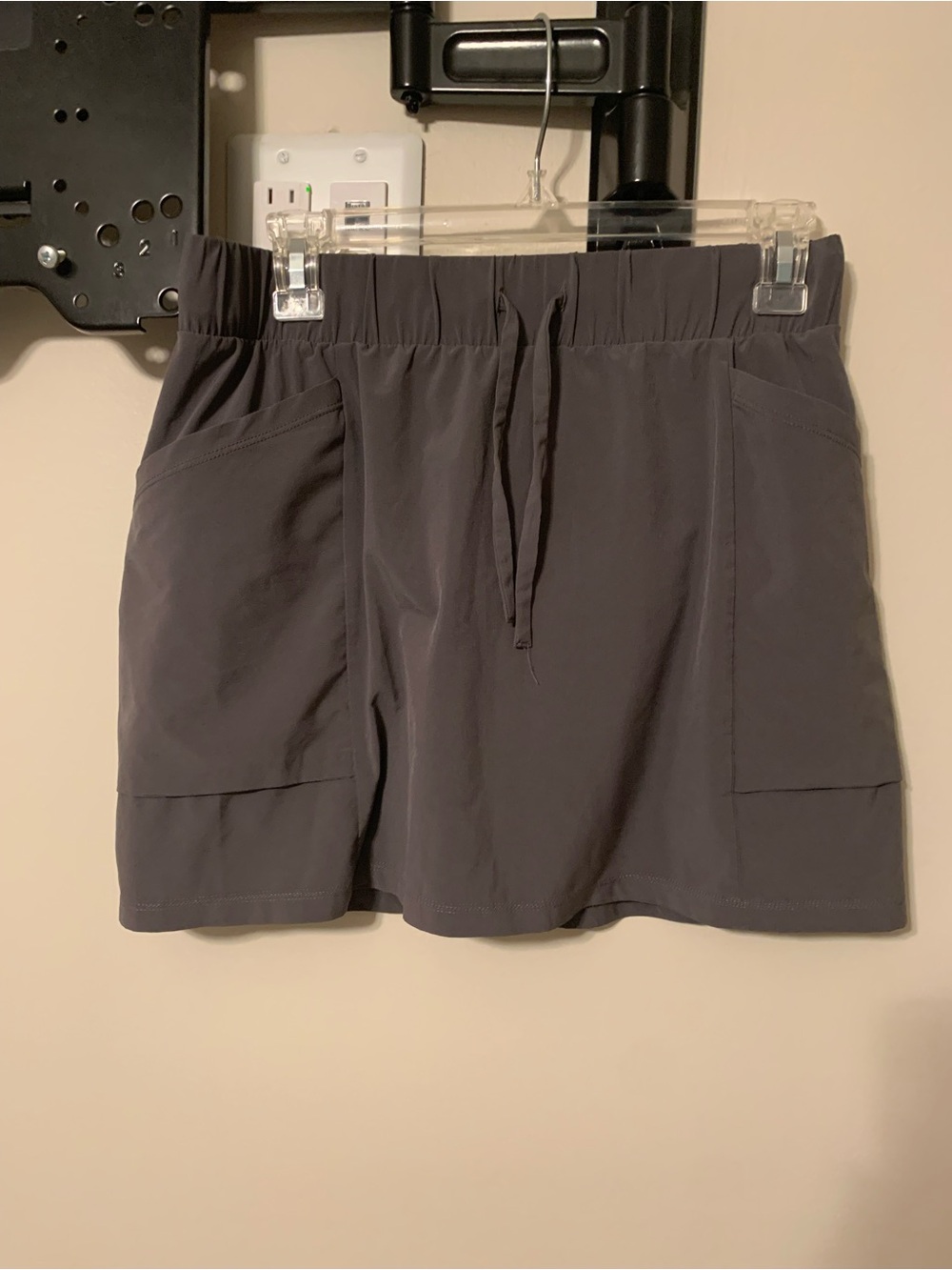 Woman’s All in Motion Charcoal Gray Skater Skirt. Size S